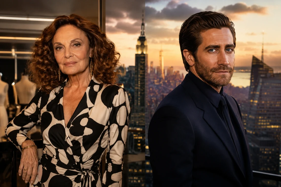 Diane von Furstenberg and Jake Gyllenhaal