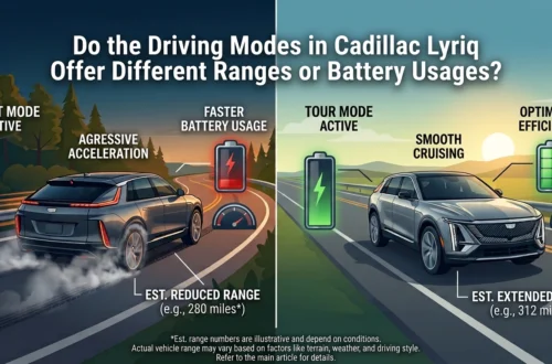 Do the Driving Modes in Cadillac Lyriq Offer Different Ranges or Battery Usages