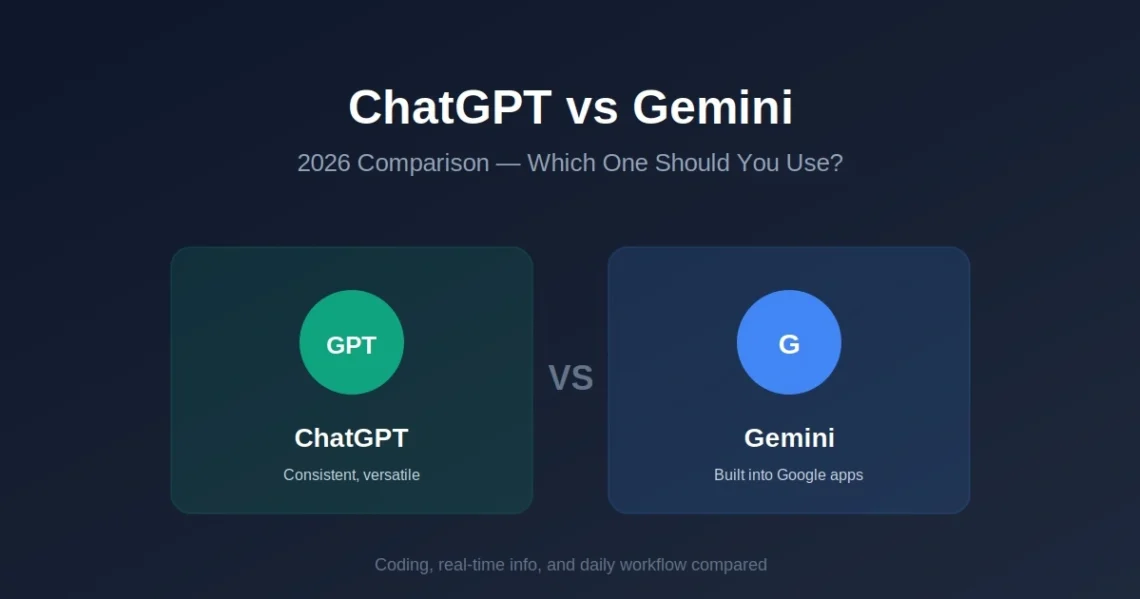 chatgpt vs gemini comparison 2026